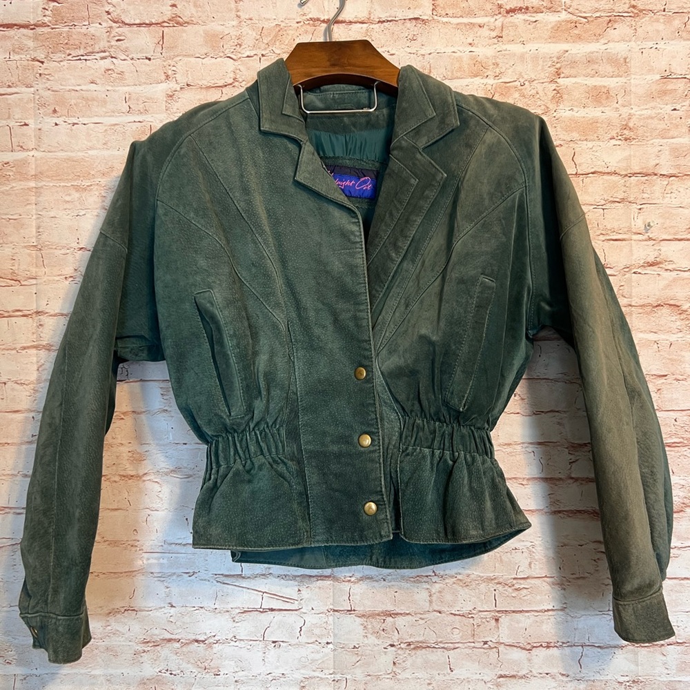 Midnight Oil suede leather 80's 90's jacket size M